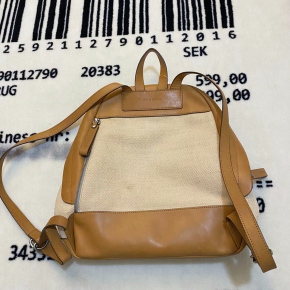 Skagen Aften Canvas Leather Backpack main image 4